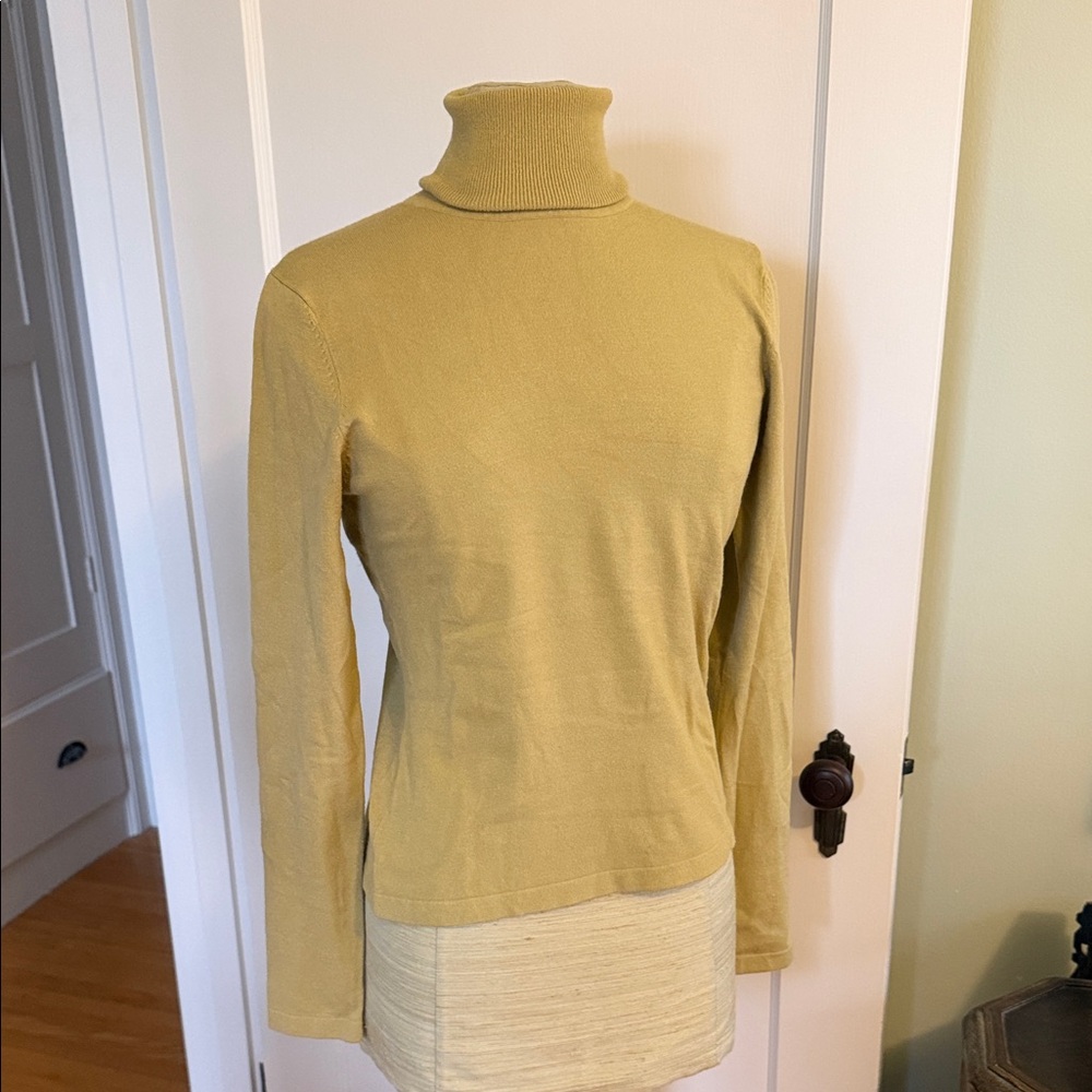 Chartreuse ladies turtleneck, size medium, Holt Renfrew brand.  Only worn twice.